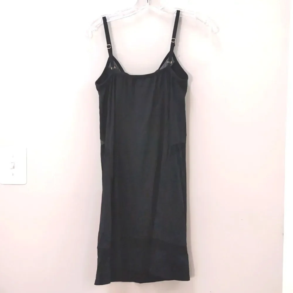 NWOT Honeylove Black Mesh-Trim Chemise Slip/Nighty, Small. - Picture 5 of 8